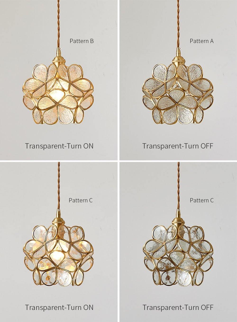 Glass Petal Pendant Light - Lamp Outdoor