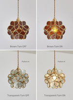 Glass Petal Pendant Light - Lamp Outdoor