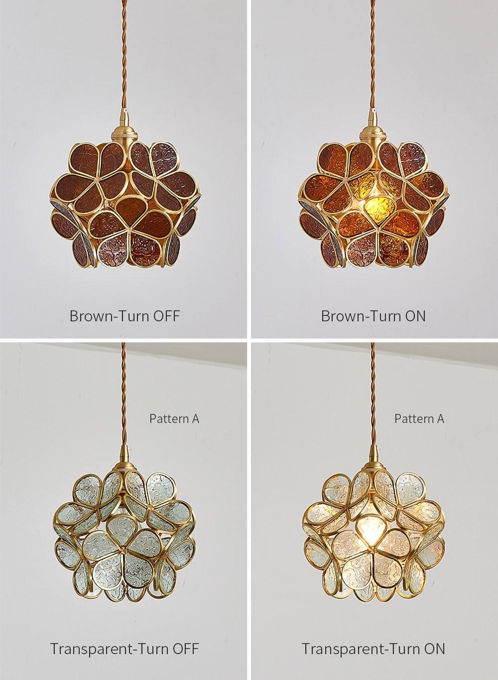 Glass Petal Pendant Light - Lamp Outdoor