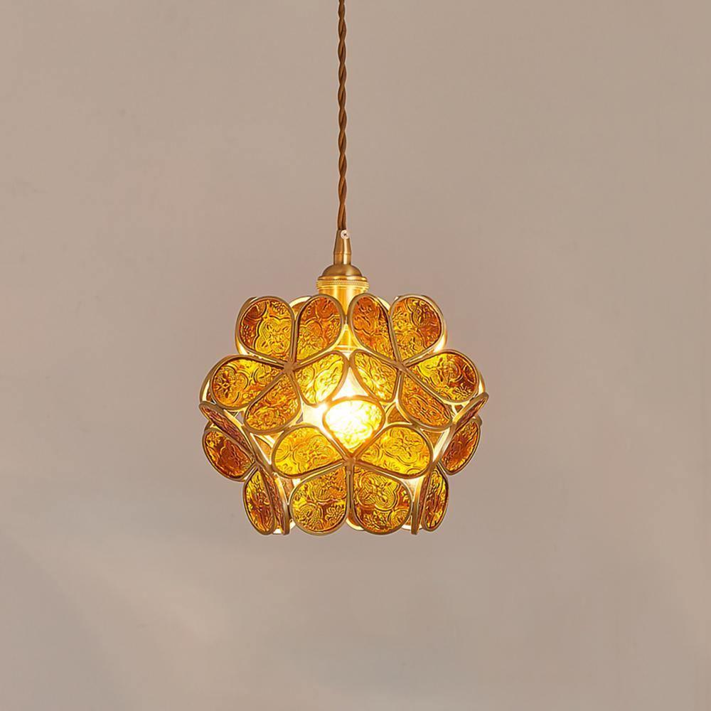 Glass Petal Pendant Light - Lamp Outdoor