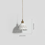 Openwork Ceramic Pendant Lamp - Lamp Outdoor