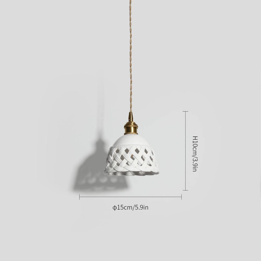 Openwork Ceramic Pendant Lamp - Lamp Outdoor