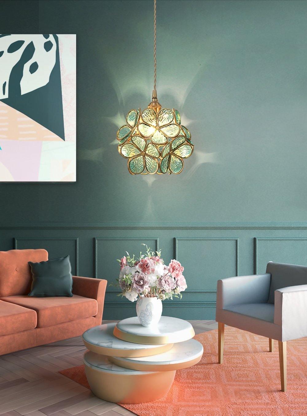 Glass Petal Pendant Light - Lamp Outdoor