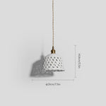 Openwork Ceramic Pendant Lamp - Lamp Outdoor