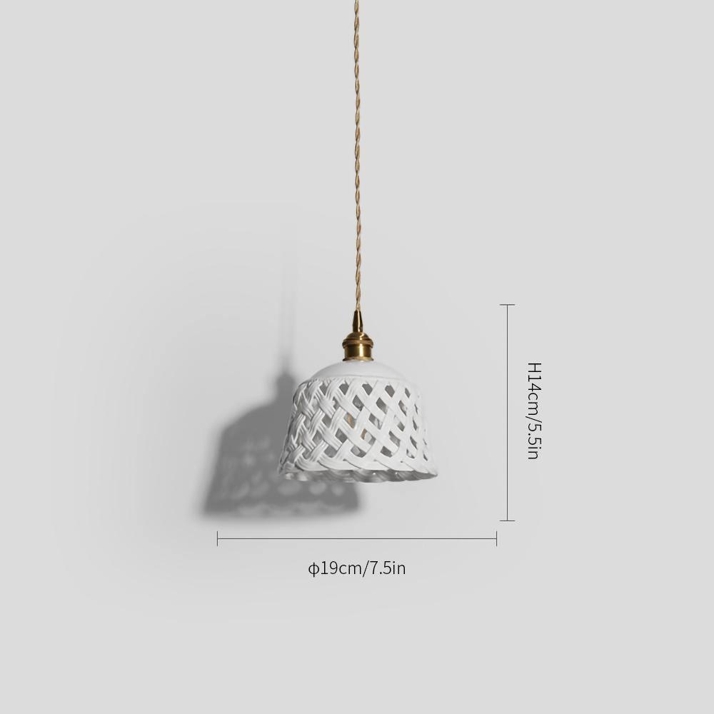 Openwork Ceramic Pendant Lamp - Lamp Outdoor