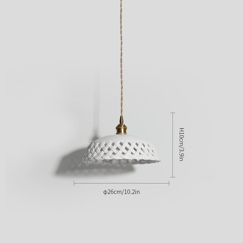 Openwork Ceramic Pendant Lamp - Lamp Outdoor
