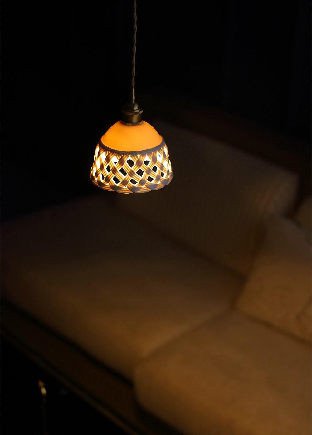 Openwork Ceramic Pendant Lamp - Lamp Outdoor