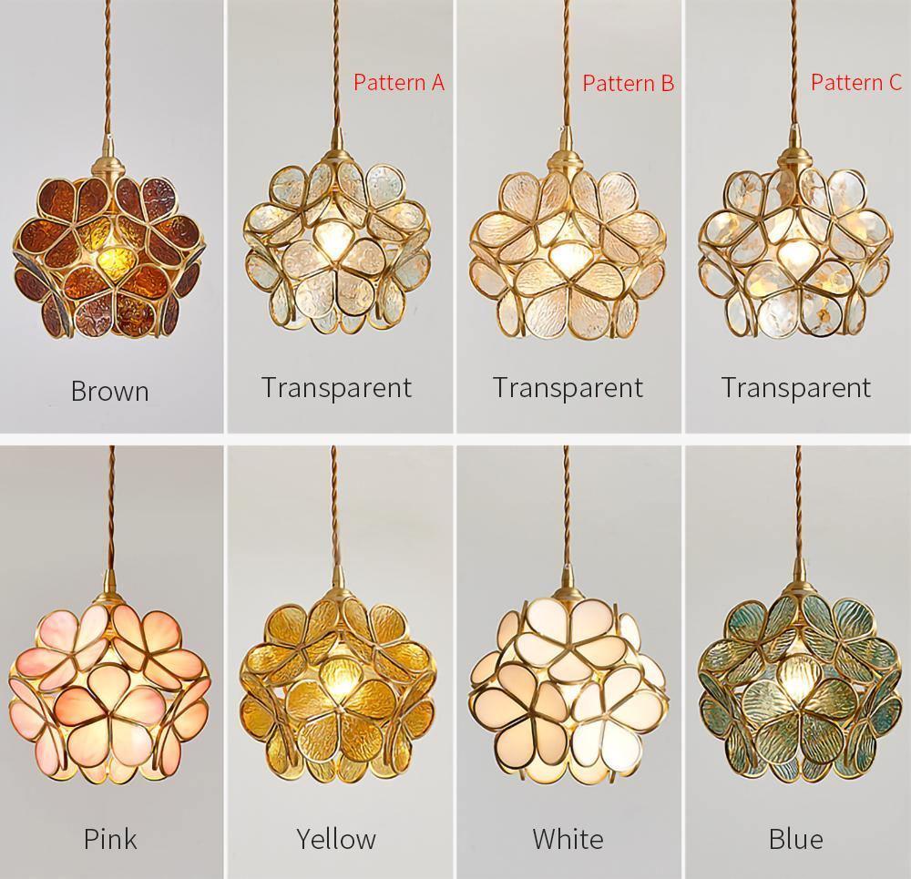 Glass Petal Pendant Light - Lamp Outdoor