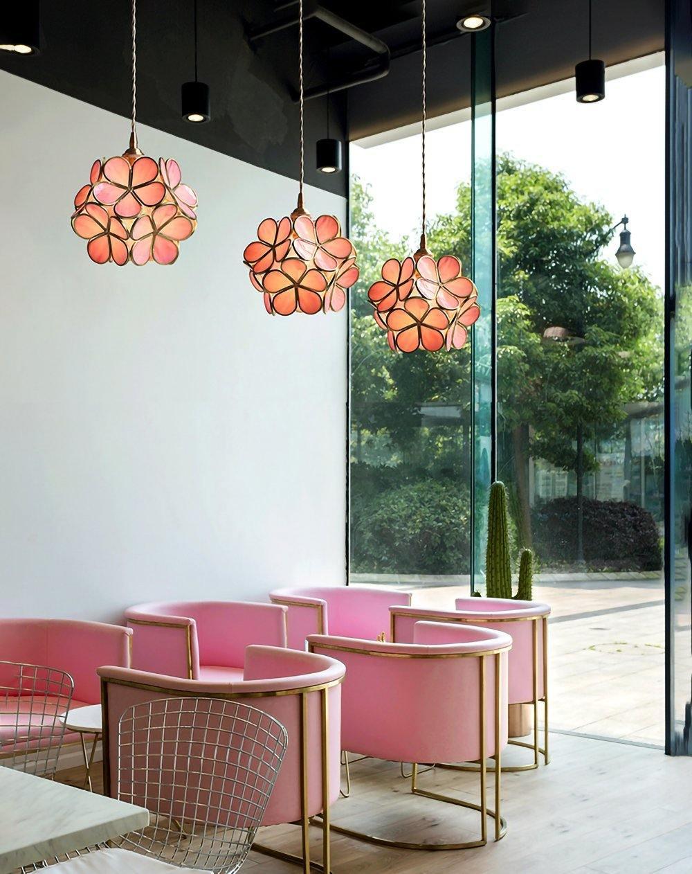 Glass Petal Pendant Light - Lamp Outdoor