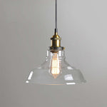 June Industrial Glass Pendant Light Clear/Amber/Smoke Grey - Lamp Outdoor