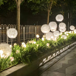 10-Piece Solar Dandelion Pathway Lights LED Outdoor Garden Lighting Set - Lamp Outdoor