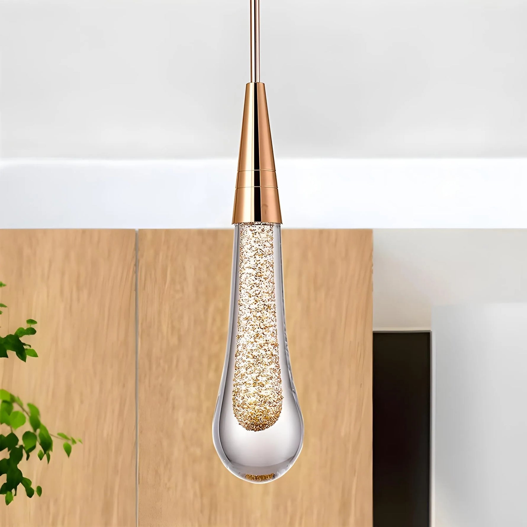 Teardrop Gold Pendant Light - Lamp Outdoor