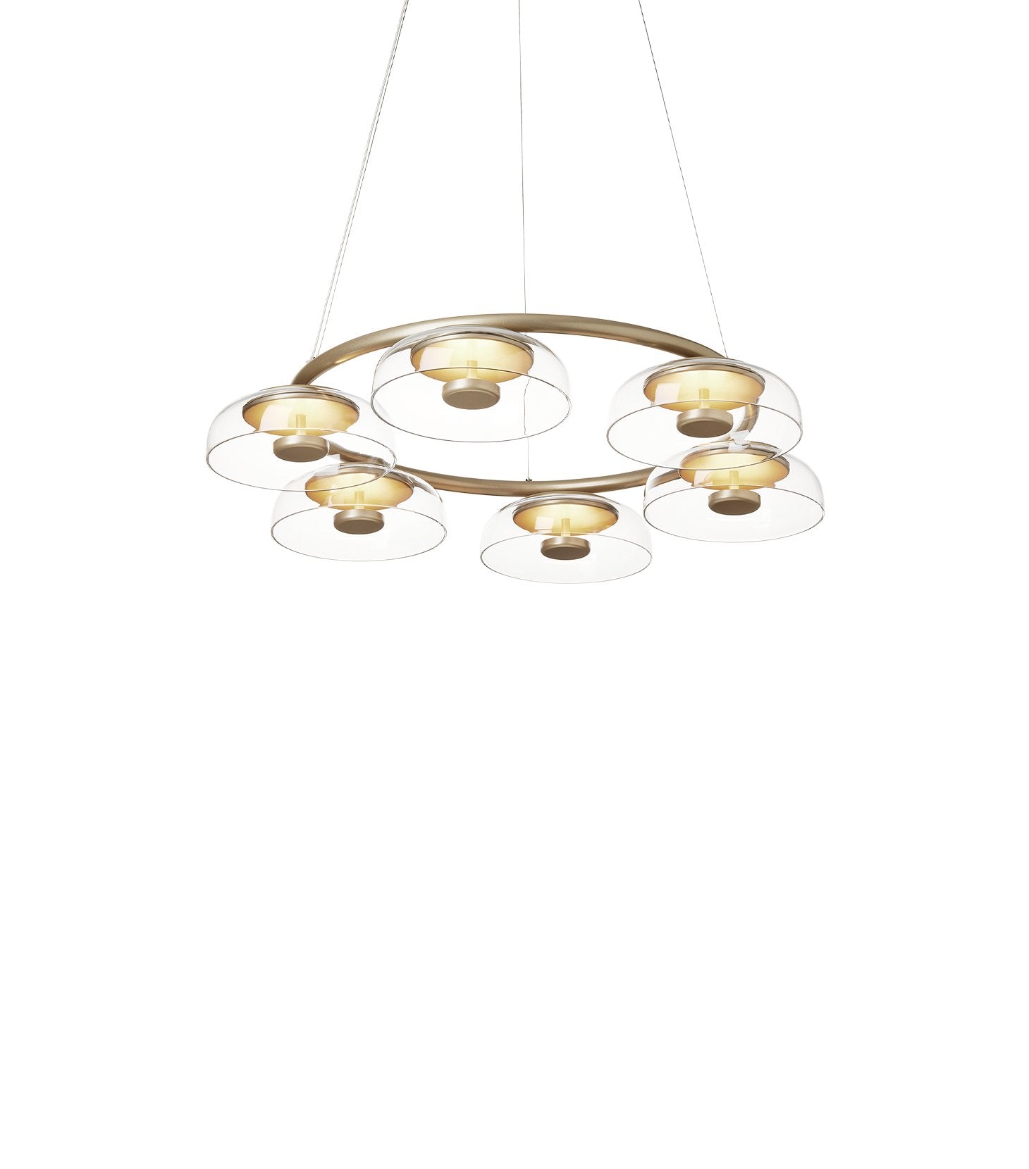 Aethera Circular Glass Chandelier - Lamp Outdoor