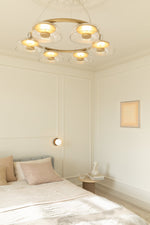 Aethera Circular Glass Chandelier - Lamp Outdoor