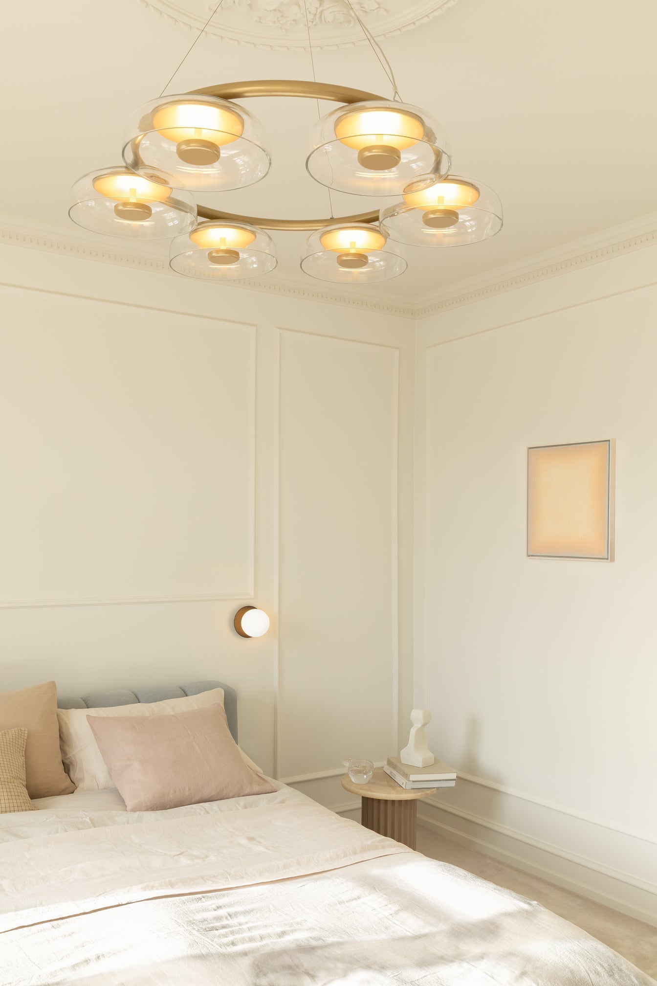 Aethera Circular Glass Chandelier - Lamp Outdoor