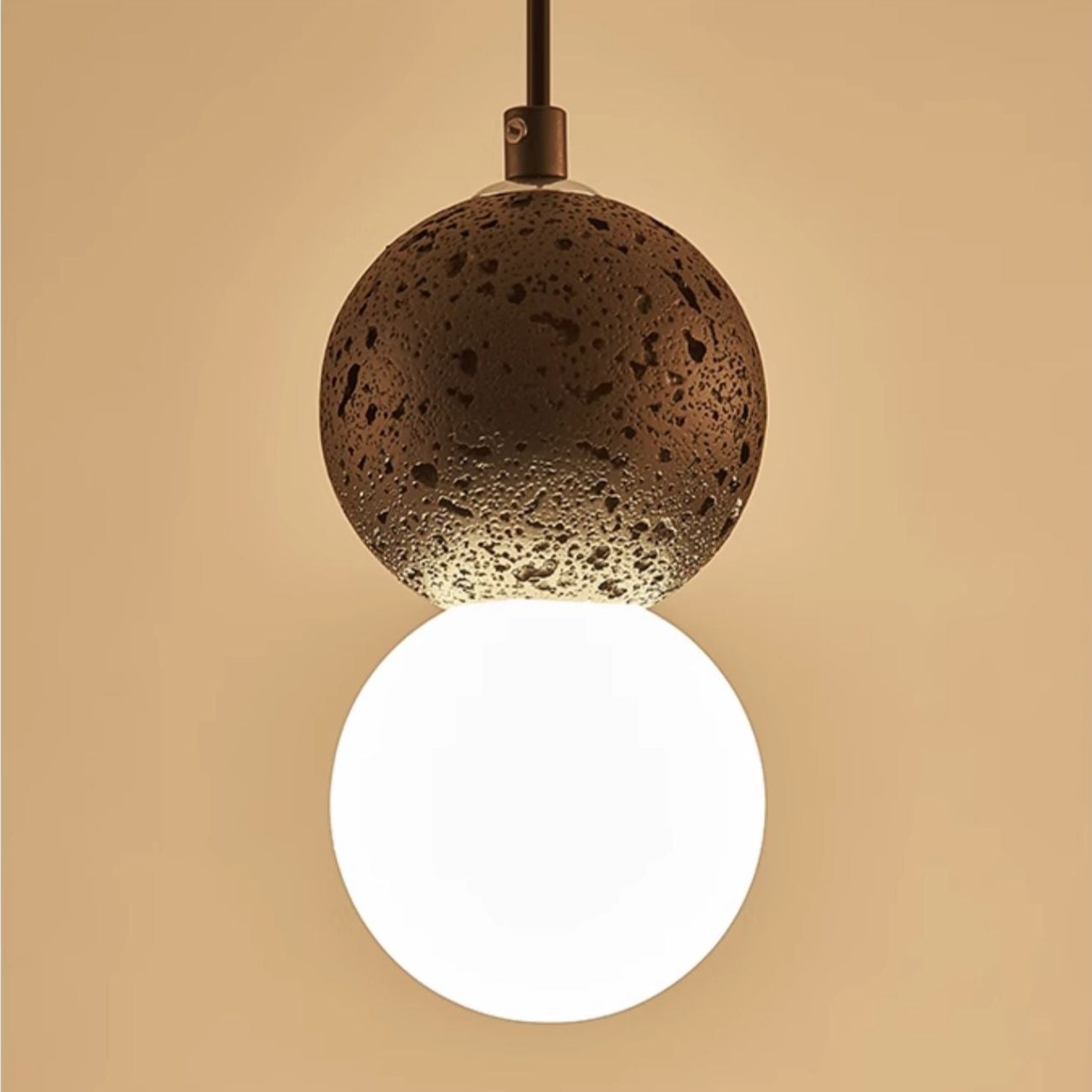 Kessie Pendant Light Travertine - Lamp Outdoor