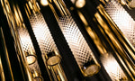 Ovynira Gold Rod Chandelier - Lamp Outdoor