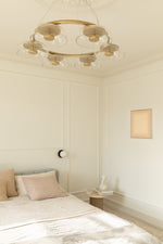 Aethera Circular Glass Chandelier - Lamp Outdoor
