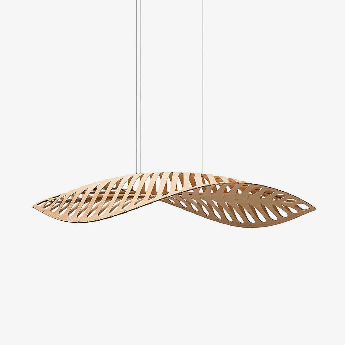 Veliren Leaf Wood Pendant Light - Lamp Outdoor