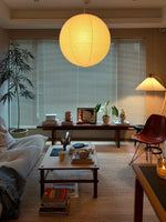 Washi Paper Round Series Pendant Lamp - Lamp Outdoor