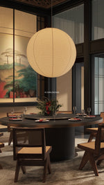 Washi Paper Round Series Pendant Lamp - Lamp Outdoor