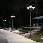102-Inch Black Outdoor Street Light with 3-Light Post Lamp and Pole - Lamp Outdoor