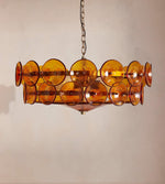 Aurora Chandelier Murano Glass Disc Vintage - Lamp Outdoor
