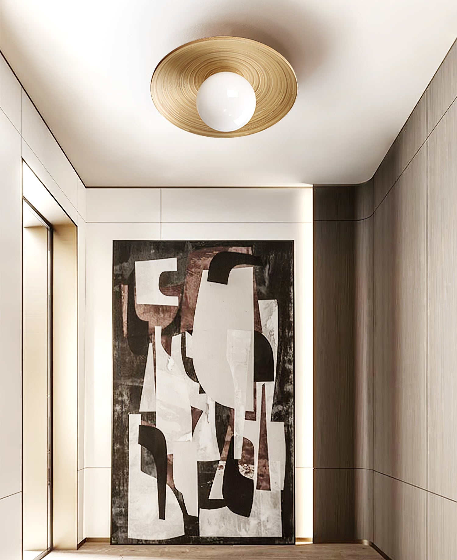 Soluna Wood Ceiling Light - Lamp Outdoor