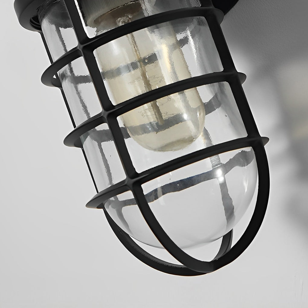 Retro Cage Shape LED 4w Waterproof American-style Outdoor Wall Lamp - Lamp Outdoor