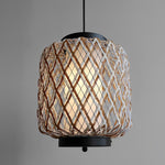 Rattan Waterproof Rustic Modern Outdoor Chandelier Pendants Ceiling Lights - Lamp Outdoor