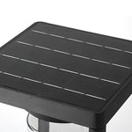 Square Minimalist Waterproof LED Black Modern Solar Fence Post Lights - Lamp Outdoor