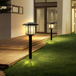 Vintage-Modern Solar Square Lawn Lights Waterproof, Durable Outdoor Lighting - Lamp Outdoor