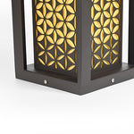 Floral Pattern LED Lawn Lamp Unique Modern Pathway Lights Black - Lamp Outdoor