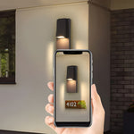 Rectangle Waterproof LED Black Modern Outdoor Wall Lamp Wall Light Fixture - Lamp Outdoor