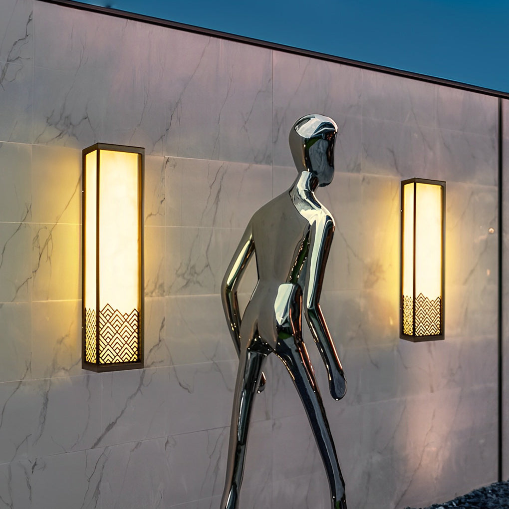 Vintage Waterproof Stainless Steel Brown Wall Lamp Exterior Lights - Lamp Outdoor