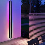 Black Long LED RGB Linear Lights Outdoor Waterproof Wall Lighting - Lamp Outdoor