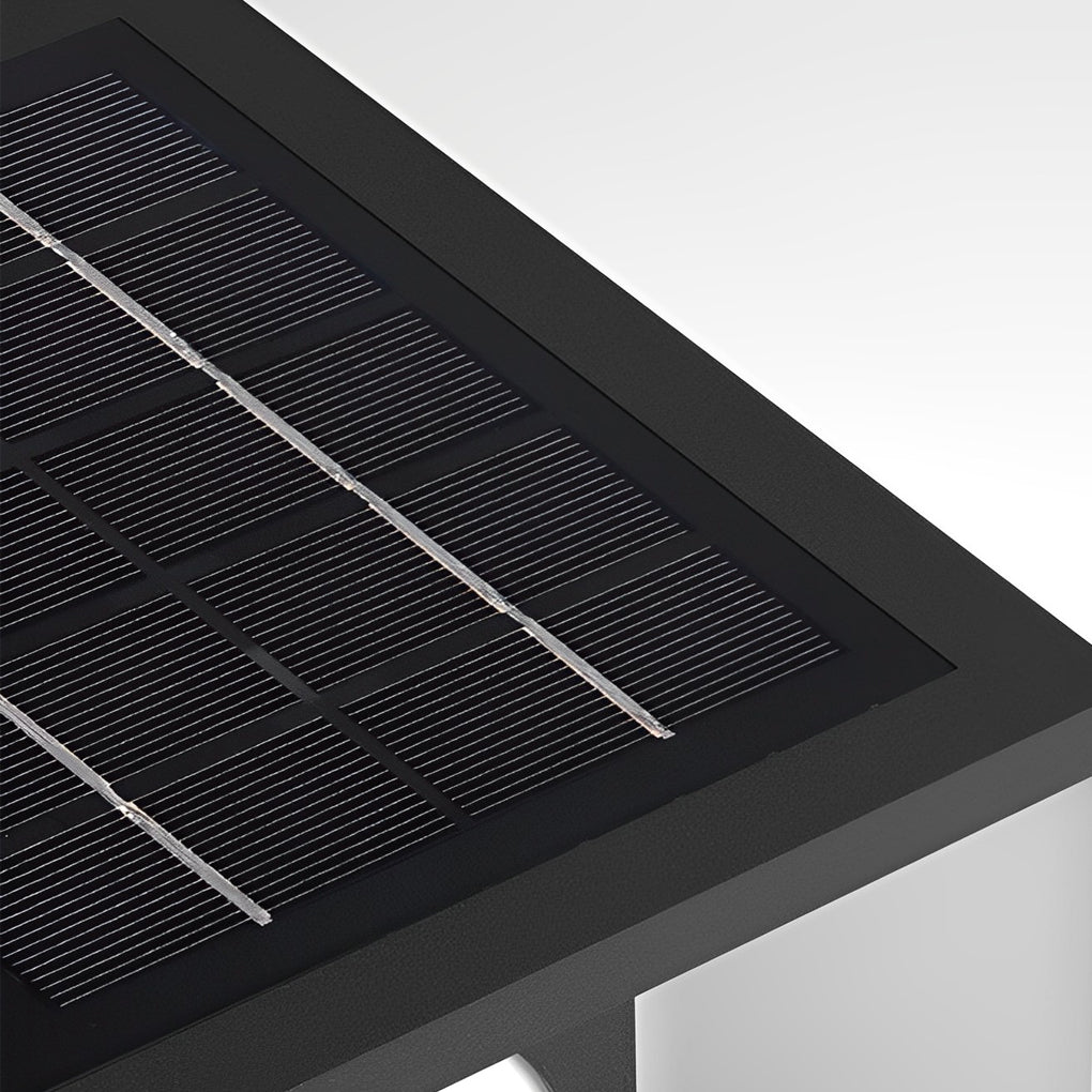 Square LED Waterproof Modern Solar Post Caps Lights Deck Post Lights - Lamp Outdoor