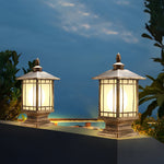 Retro Creative Waterproof Modern Outdoor Fence Post Lights Pillar Lamp - Lamp Outdoor
