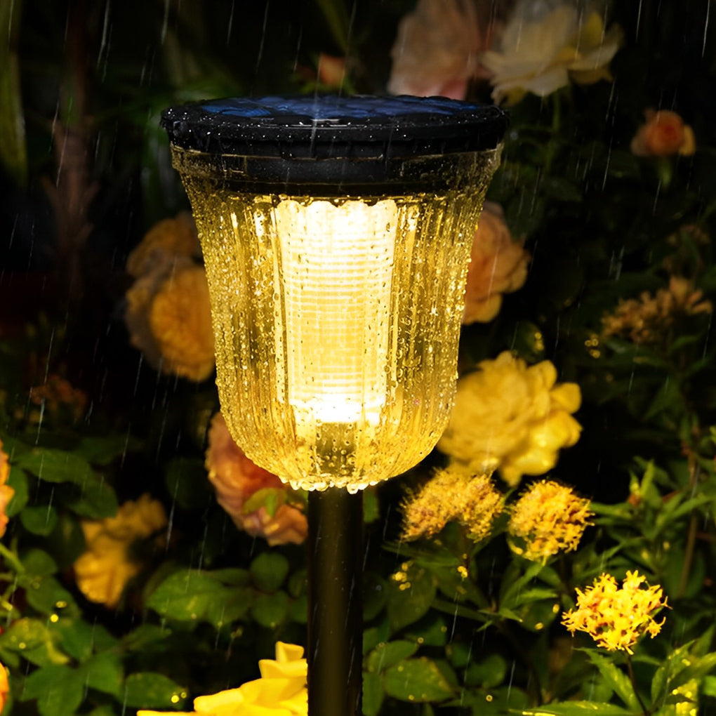 2Pcs Intelligent Solar Lawn Lights with Motion Sensor - Lamp Outdoor