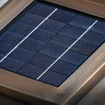 Square Waterproof Intelligent Timing modern Solar Fence Post Lights - Lamp Outdoor
