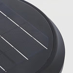Round Flower LED Waterproof Black Modern Solar Wall Lamp Wall Sconces Lighting - Lamp Outdoor