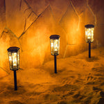 2Pcs Hexagonal LED String Lights Solar Lawn Lights With Motion Sensor - Lamp Outdoor