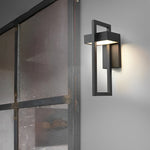Rectangular Minimalist LED Waterproof Black Modern Outdoor Wall Lamp - Lamp Outdoor