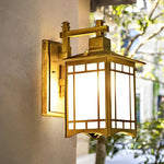 Retro Waterproof LED Vintage Solar Wall Lamp with Remote Wall Sconce Lighting - Lamp Outdoor