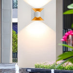 Square Up and Down Lights 6W LED Waterproof Modern Outdoor Sconces - Lamp Outdoor