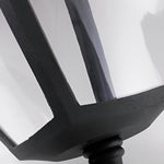1-Light Black Solar Powered Porch Sconce LED Outdoor Wall Light - Lamp Outdoor