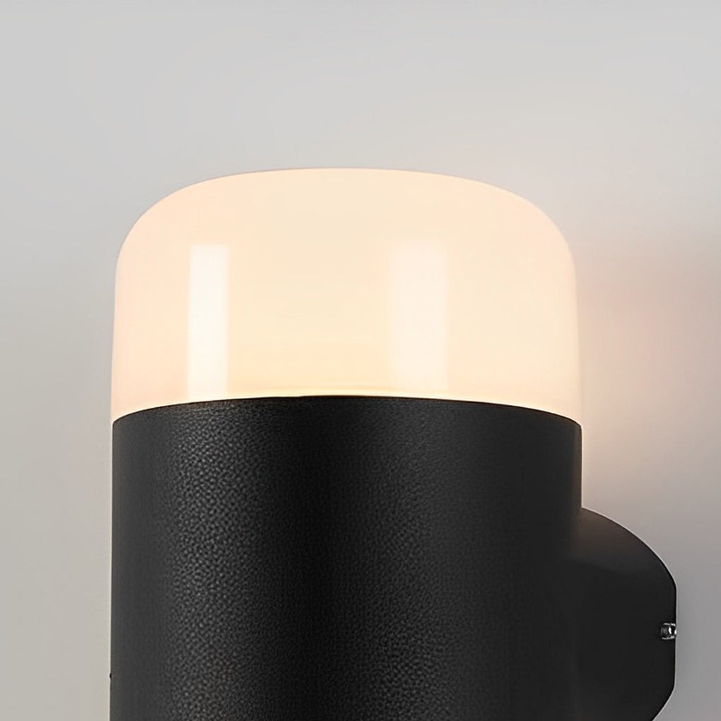 Round Up and Down Light LED Waterproof Black Modern Outdoor Wall Lamp - Lamp Outdoor