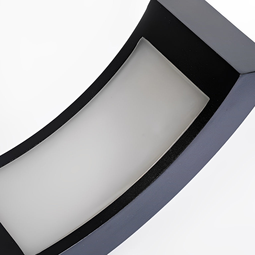 Curved LED Landscape Lighting Minimalist Black Outdoor Path Lighting - Lamp Outdoor