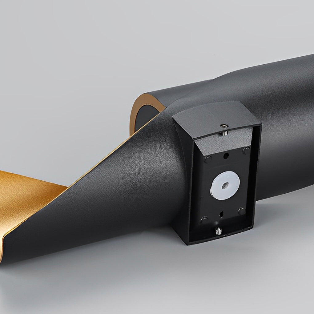 Spiral Exterior Up and Down Wall Lights Outdoor Wall Mounted Light with Gold Interior - Lamp Outdoor