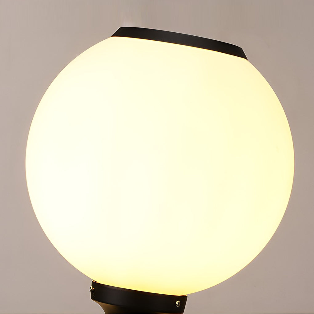 Ball Waterproof Three Step Dimming LED Solar Post Caps Lights Pillar Light - Lamp Outdoor